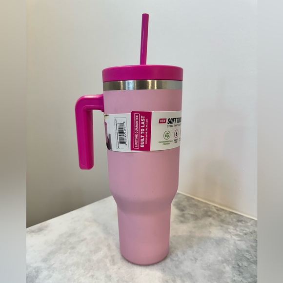 Hydra Peak Hot Pink 40oz Tumbler w/ Soft Touch Stainless Insulated Tumbler - Picture 4 of 8
